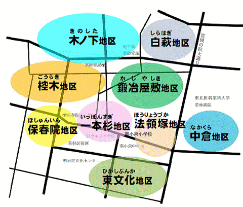 学区地区割概略図